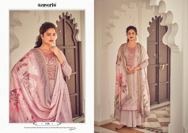 Zaveri Fashion Falguni Pure Jam cotoon Heavy embroidery work Salwar Kameez