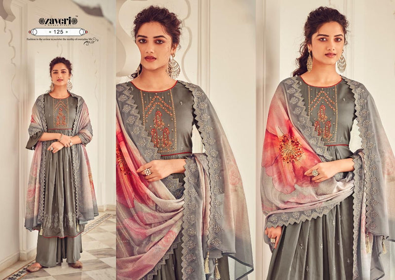 Zaveri Fashion Falguni Pure Jam cotoon Heavy embroidery work Salwar Kameez