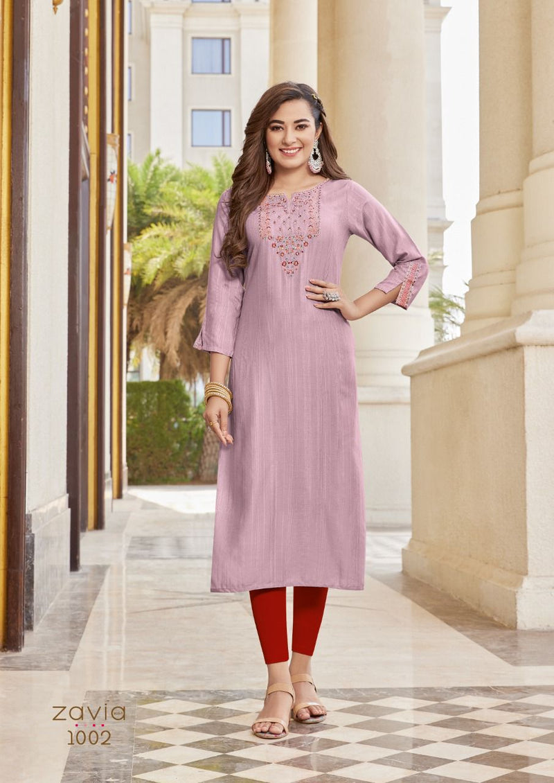 Koodee Fashion Zavia Vol 1 Viscose Stripe Fancy designer Party Wear Kurtis