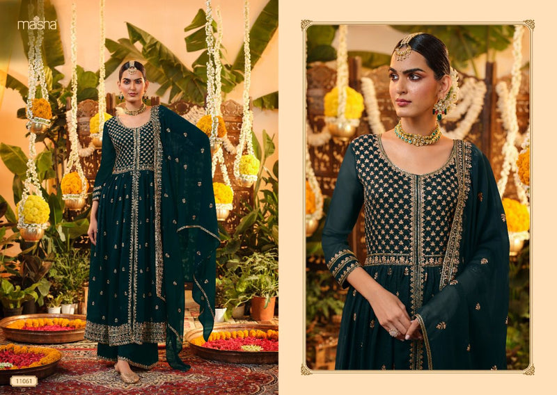 Maisha Zeynep Georgette Designer Wedding Wear Salwar Kameez