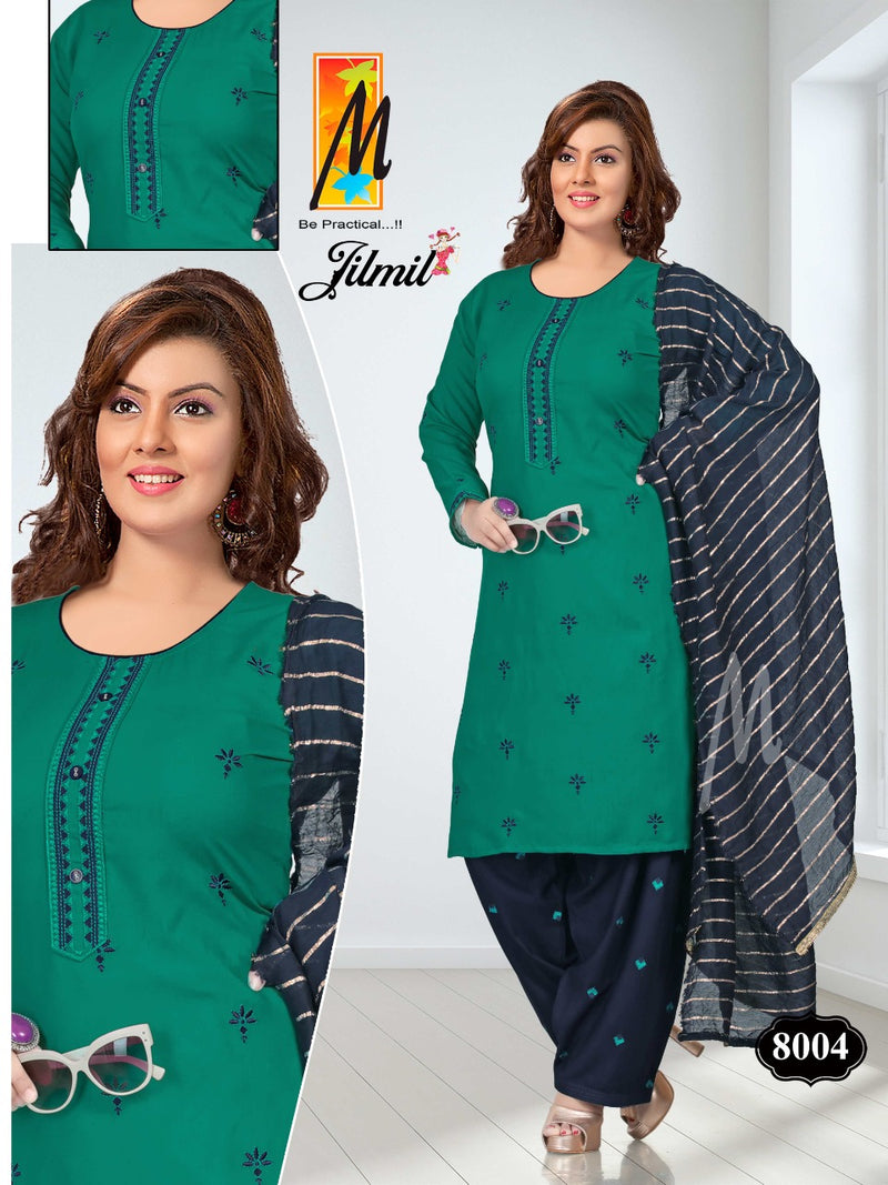 Master Zilmzil Rayon Printed Ready Made Patiala Style Party Wear Salwar Kameez
