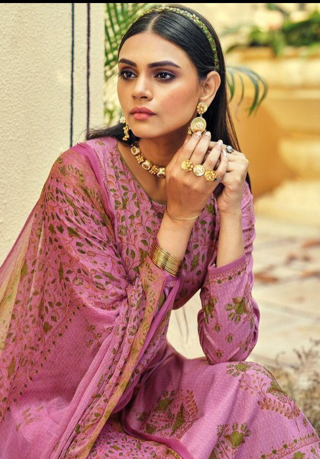 Kilory Trends Zinab Cambric Cotton Party Wear Salwar Suits With Fancy Embroidery