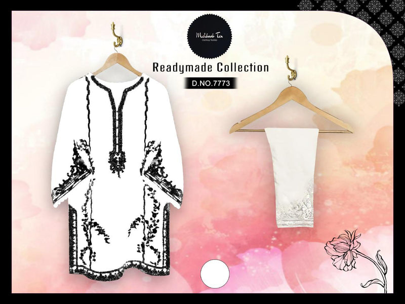 Mehboob Tex Zinam Vol 1 Georgette Embroidered Pakistani Style Fancy Wear Kurtis With Bottom
