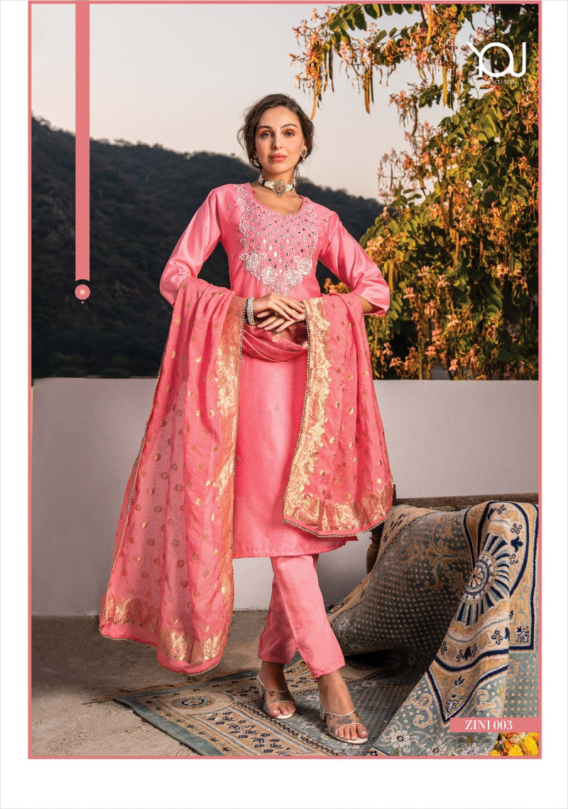 Wanna Zini Silk With Heavy Beautiful Work Stylish Designer Attractive Look Fancy Kurti