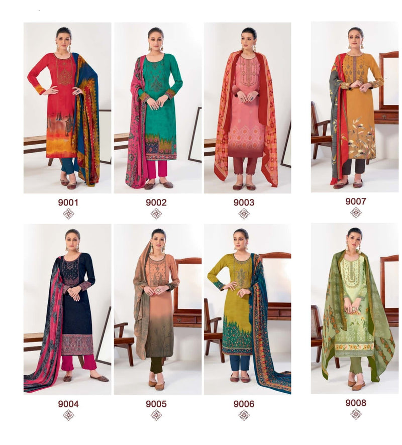 Suryajyoti Ziva Vol 9 Satin Cotton Fancy Party Wear Salwar Suits