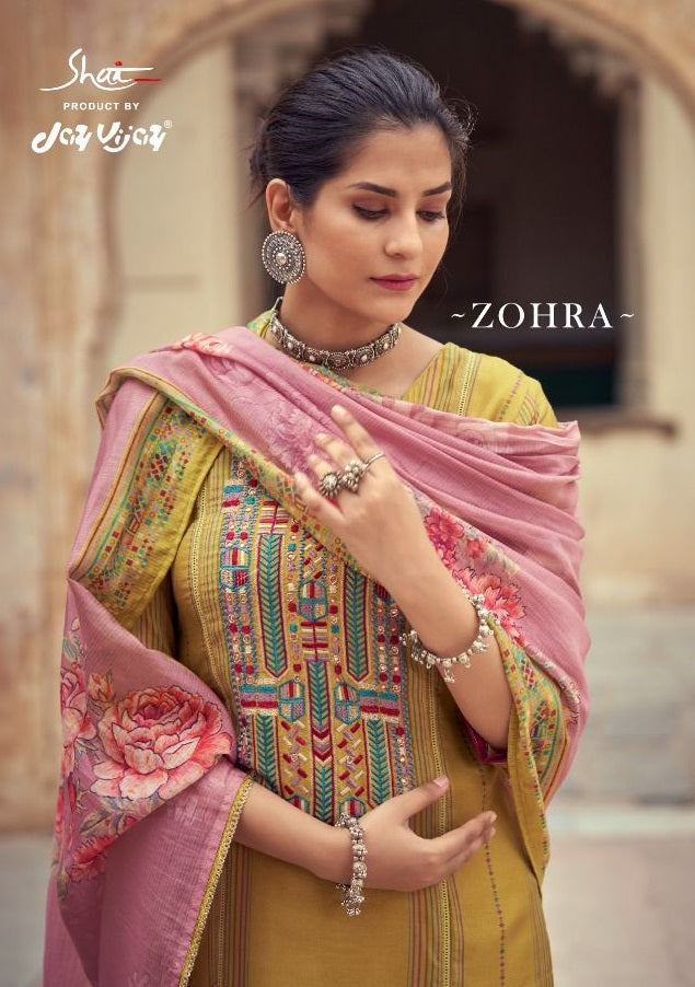 Jay Vijay Zohra Silk With Embroidery Work Stylish Designer Party Wear Salwar Kameez