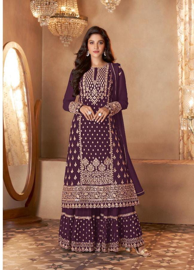 Sayuri Zohra Georgette Bridal Wear Salwar Suit