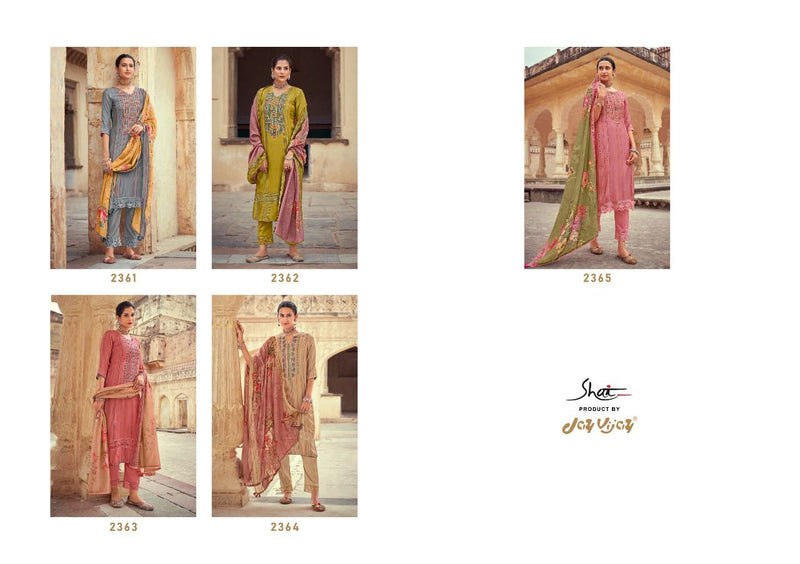 Jay Vijay Zohra Silk With Embroidery Work Stylish Designer Party Wear Salwar Kameez