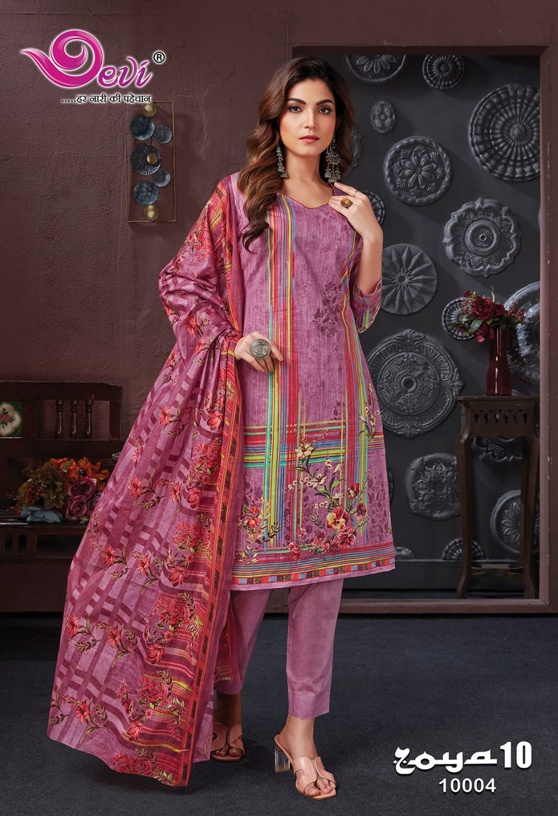 Devi Fashion Zoya Vol 10 Cotton Printed Designer Salwar Kameez