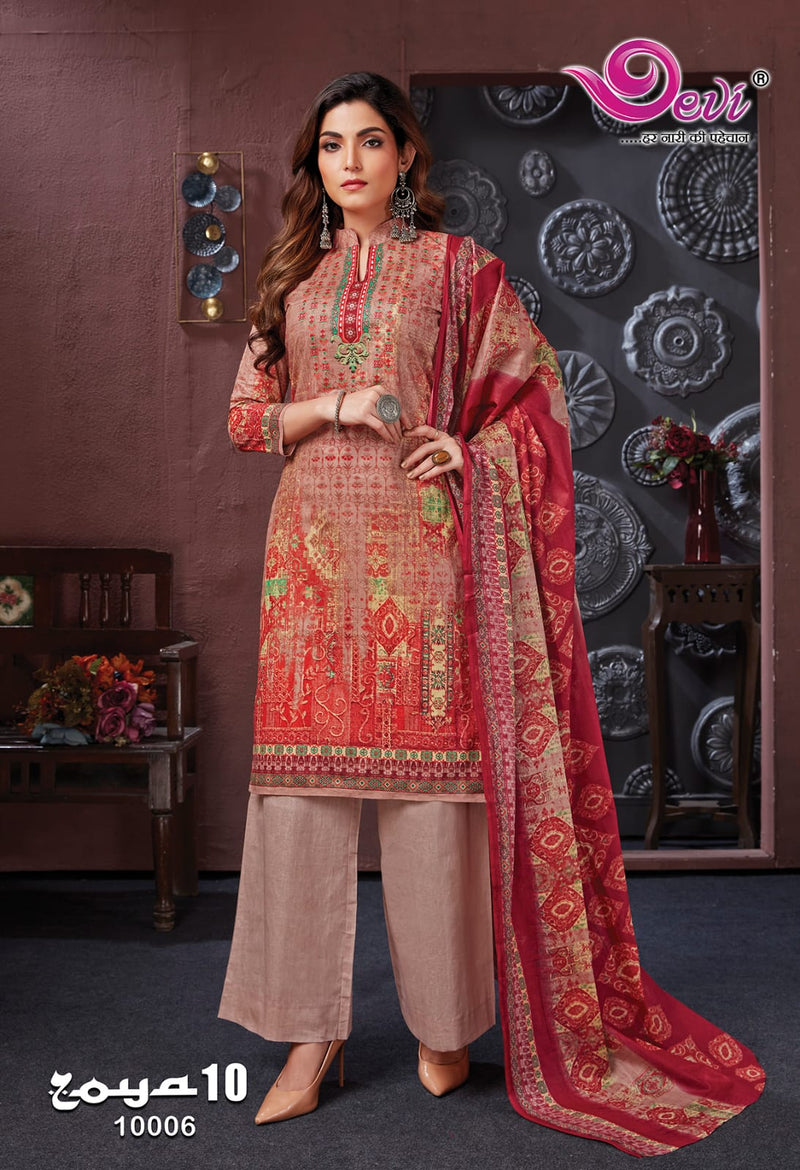 Devi Fashion Zoya Vol 10 Cotton Printed Designer Salwar Kameez