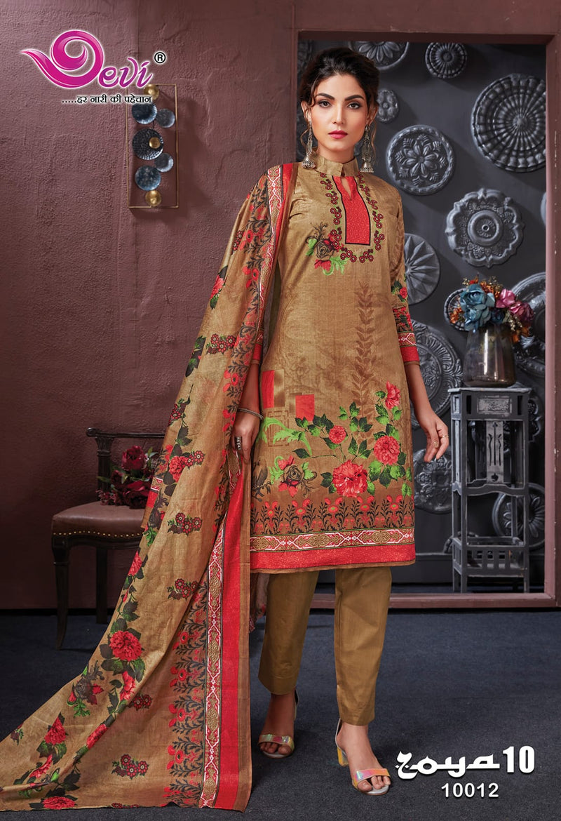 Devi Fashion Zoya Vol 10 Cotton Printed Designer Salwar Kameez