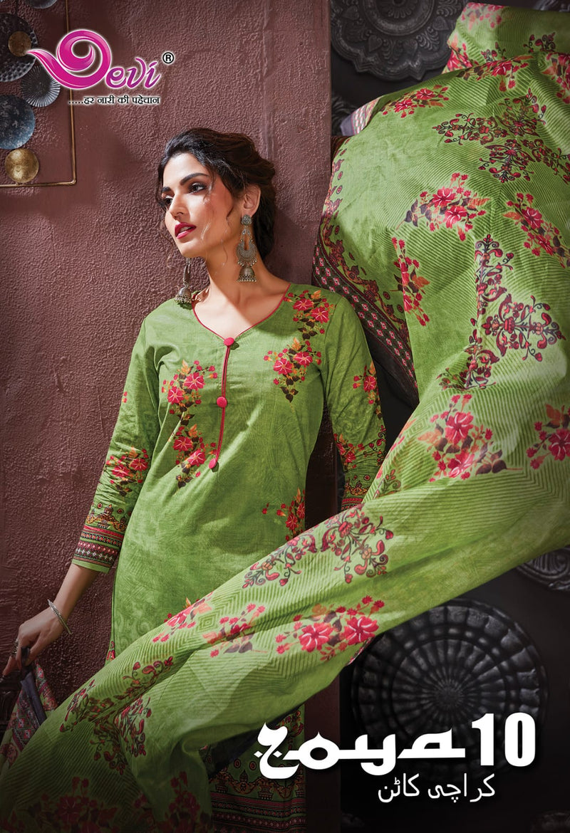 Devi Fashion Zoya Vol 10 Cotton Printed Designer Salwar Kameez