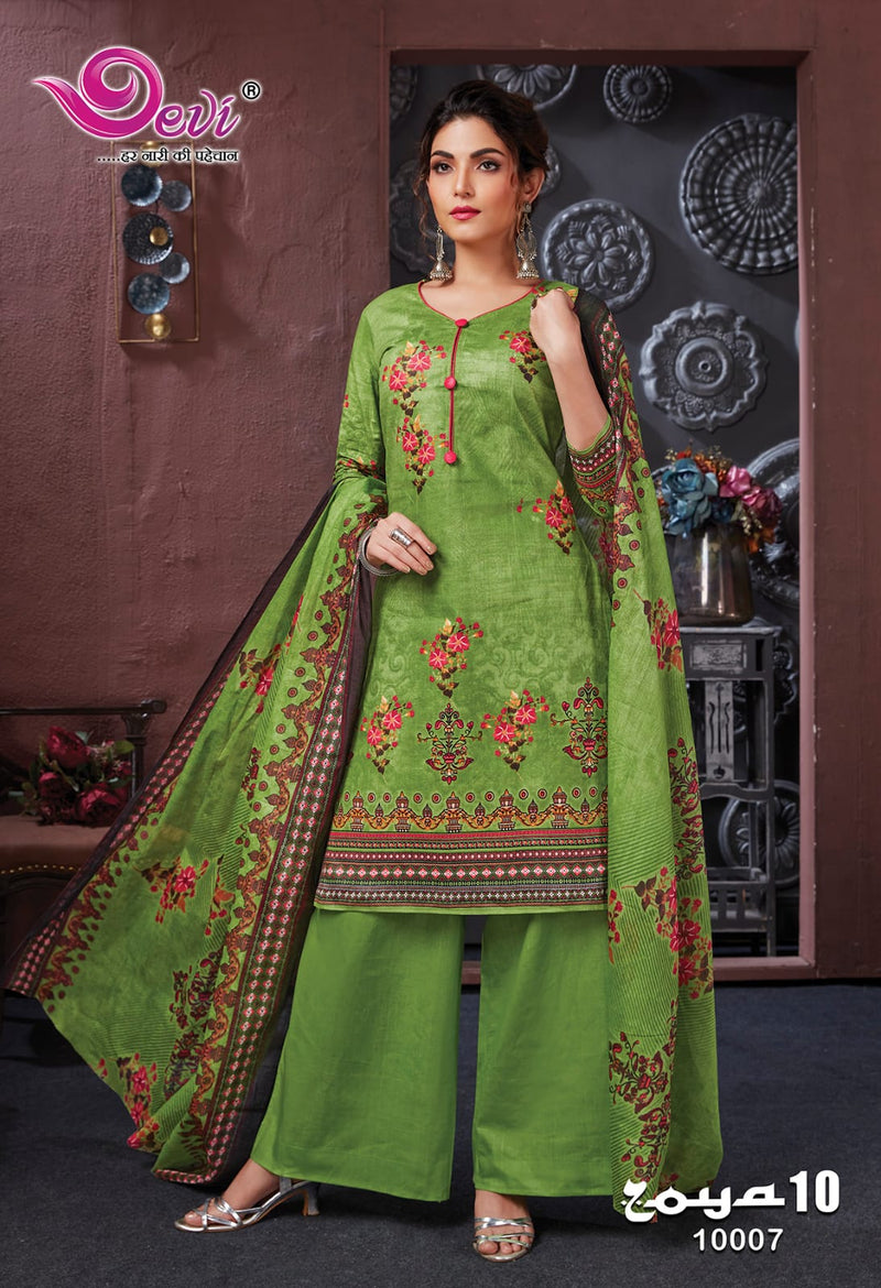 Devi Fashion Zoya Vol 10 Cotton Printed Designer Salwar Kameez