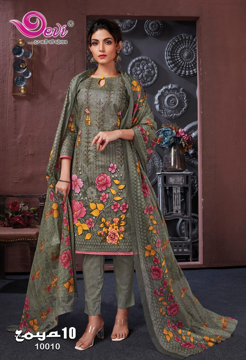 Devi Fashion Zoya Vol 10 Cotton Printed Designer Salwar Kameez