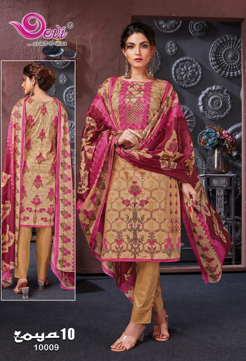 Devi Fashion Zoya Vol 10 Cotton Printed Designer Salwar Kameez