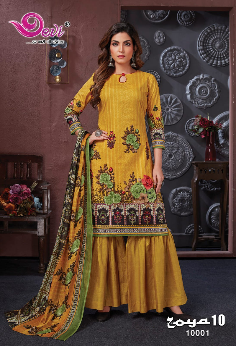 Devi Fashion Zoya Vol 10 Cotton Printed Designer Salwar Kameez