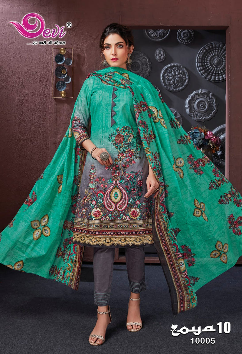 Devi Fashion Zoya Vol 10 Cotton Printed Designer Salwar Kameez