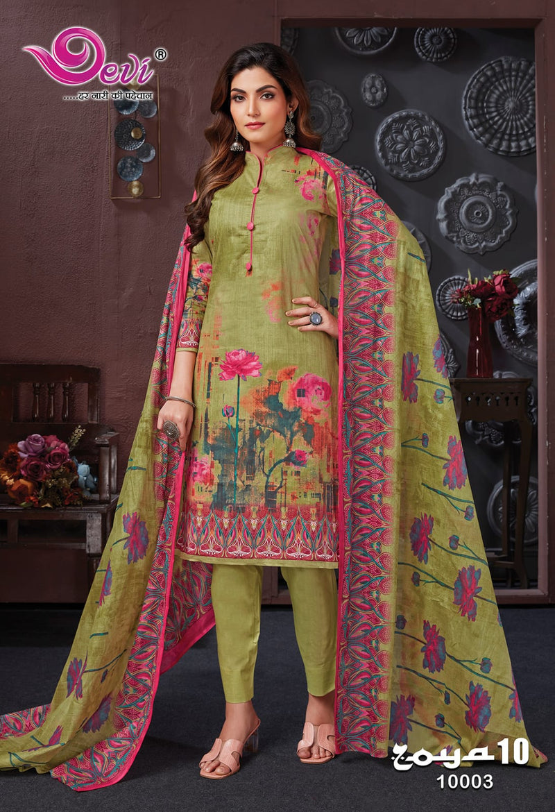 Devi Fashion Zoya Vol 10 Cotton Printed Designer Salwar Kameez