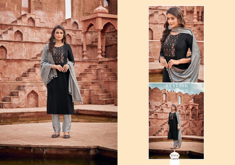 Kalaroop Zubeda Silk With Fancy Work Stylish Designer Beautiful Fancy Kurti