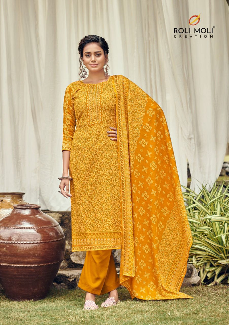 Roli Moli Creation Zubeda Pashmina With Heavy Printed Work Stylish Designer Festive Wear Salwar Kameez