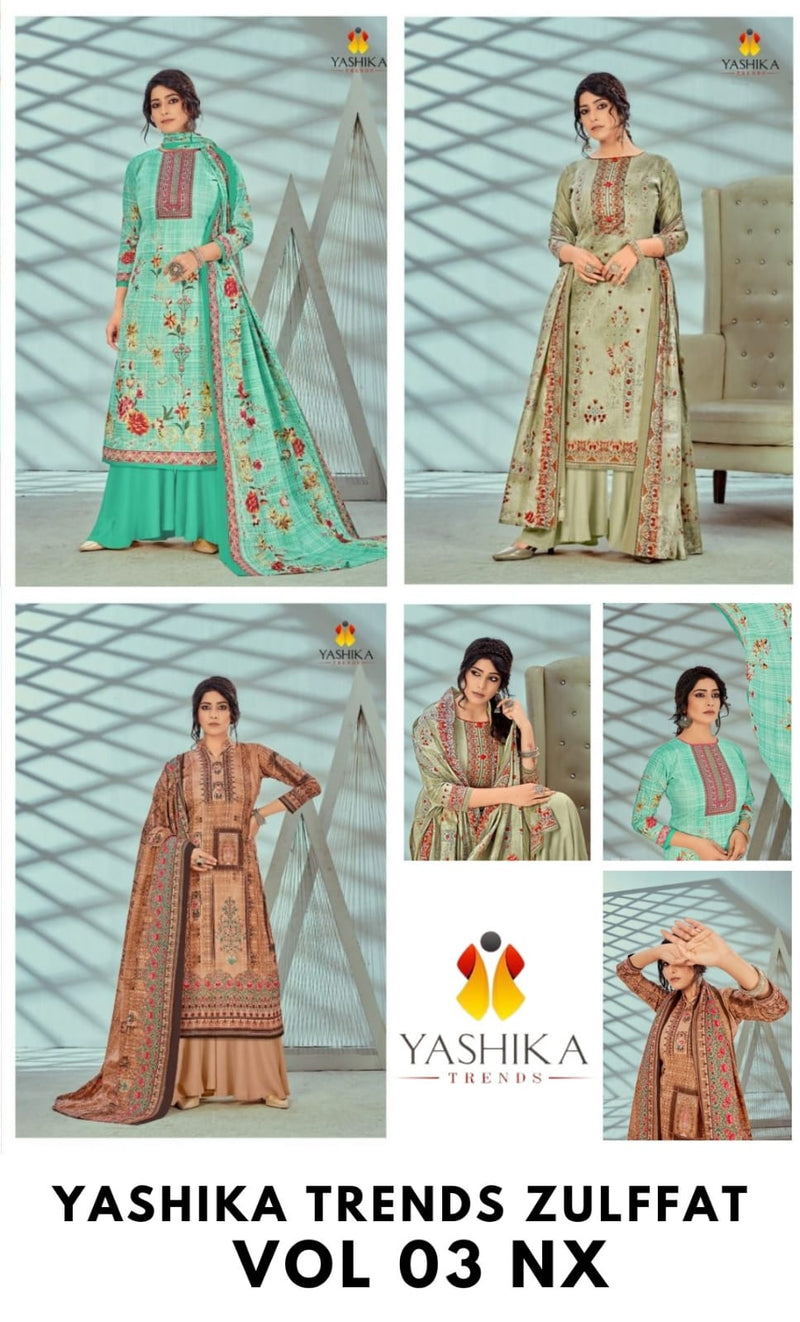 Yashika Trends Zulffat Vol 3 Cambric Fancy Printed Designer Salwar Kameez