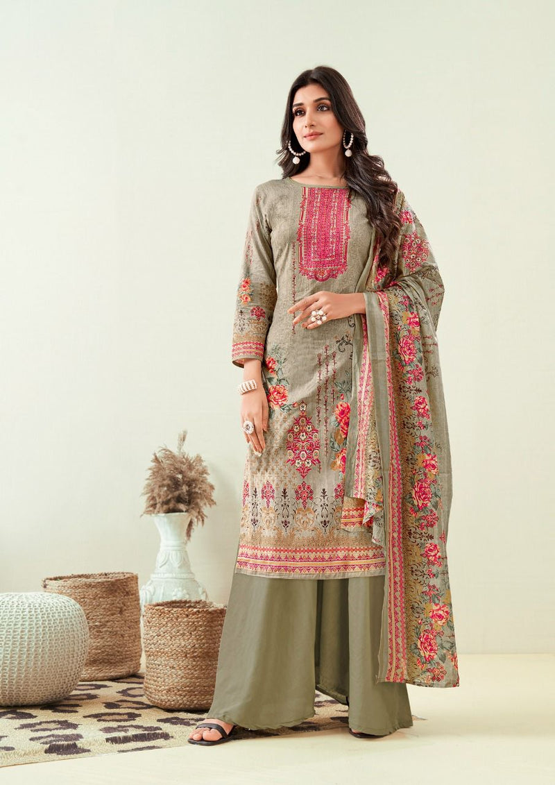 Vashika Zulffat Vol 5 Lawn Cotton With Printed Work Stylish Designer Party Wear Salwar Suit