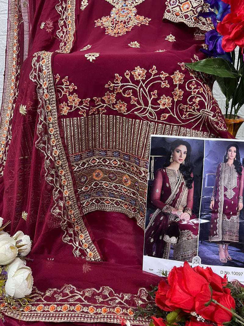 Zaha Khushbu Vol 2 Georgette With Heavy Embroidery Work Pakistani Salwar Suit