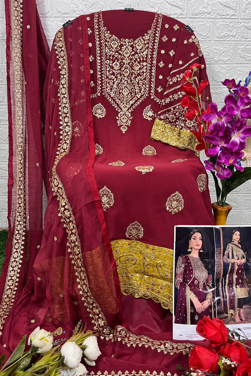 Zaha Khushbu Vol 2 Georgette With Heavy Embroidery Work Pakistani Salwar Suit