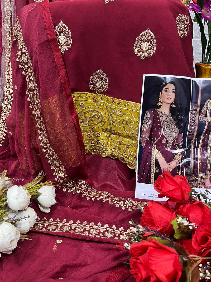 Zaha Khushbu Vol 2 Georgette With Heavy Embroidery Work Pakistani Salwar Suit