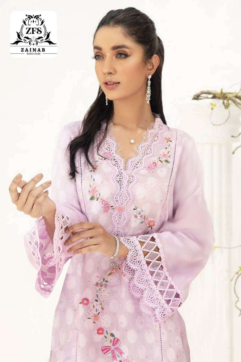Zainab Fashion Studio Lpc 104 Georgtte Pure Cotton Fency Kurti