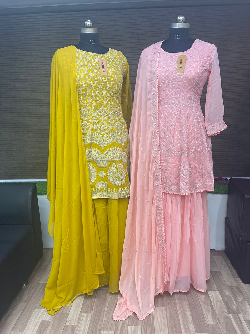 Zaveri Women Beauty Western Wear 1023 Pure Viscose Georgette Partywear Kurti