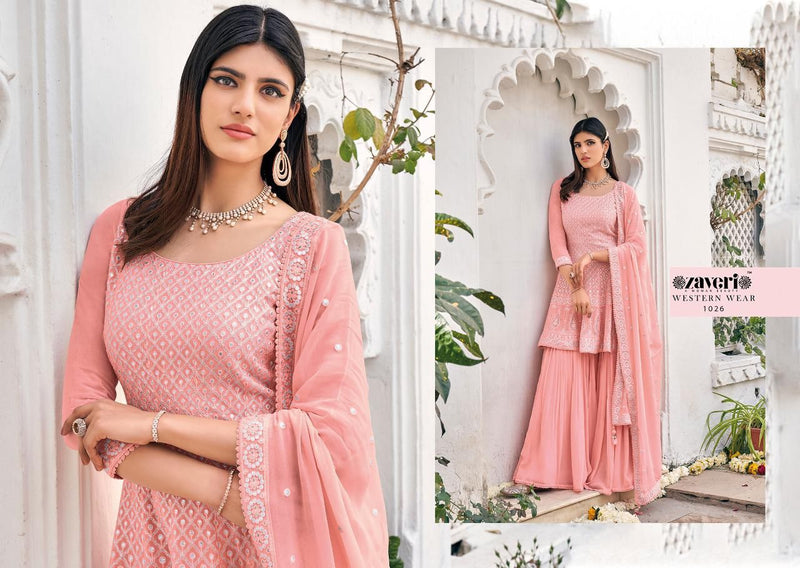 Zaveri Women Beauty Western Wear 1026 Pure Viscose Georgette Partywear Kurti