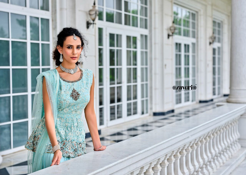 Zaveri Women Beauty Western Wear Vol 2 Pure Viscose Georgette Embroidery Work Kurti