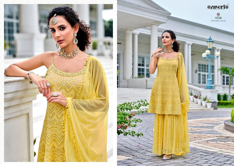 Zaveri Women Beauty Western Wear Vol 2 Pure Viscose Georgette Embroidery Work Kurti