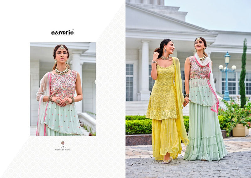 Zaveri Women Beauty Western Wear Vol 2 Pure Viscose Georgette Embroidery Work Kurti