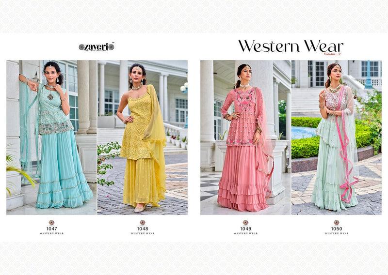 Zaveri Women Beauty Western Wear Vol 2 Pure Viscose Georgette Embroidery Work Kurti