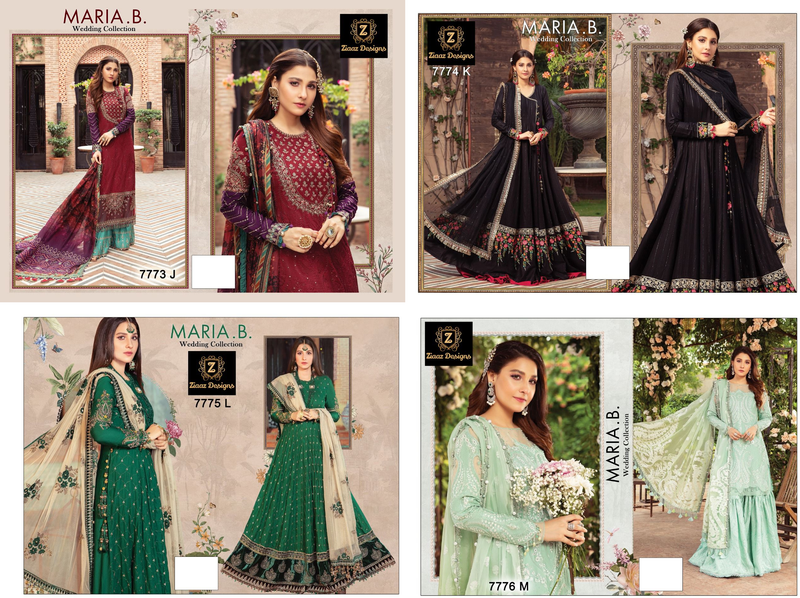 Ziaaz Designs Maria B Weadding Collection Embroidery Work