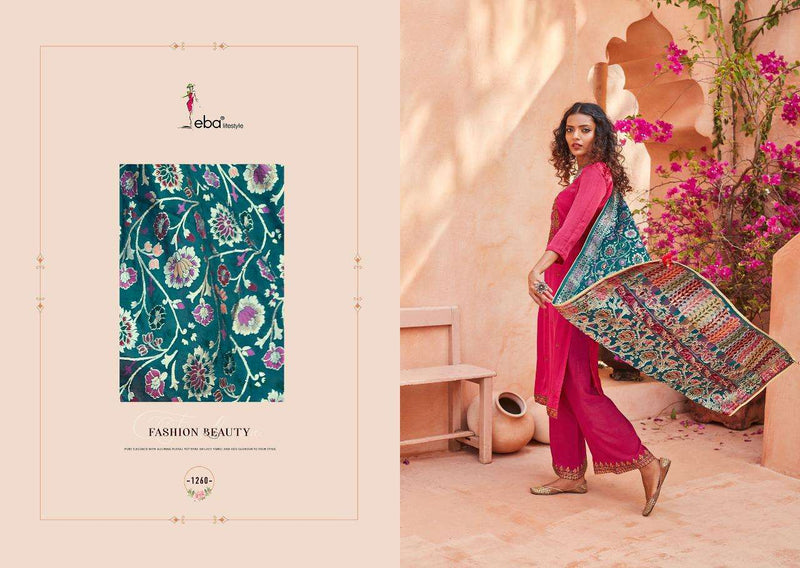 Zora By Eba Lifestyle Silk With Embroidery Work Fancy Casual Wear Pakistani Salwar Suits