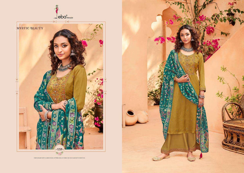 Zora By Eba Lifestyle Silk With Embroidery Work Fancy Casual Wear Pakistani Salwar Suits