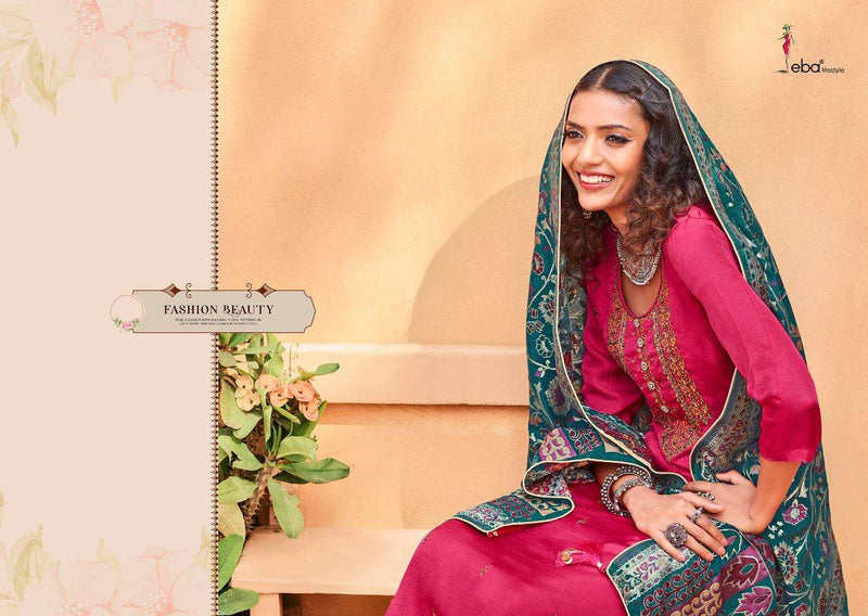 Zora By Eba Lifestyle Silk With Embroidery Work Fancy Casual Wear Pakistani Salwar Suits