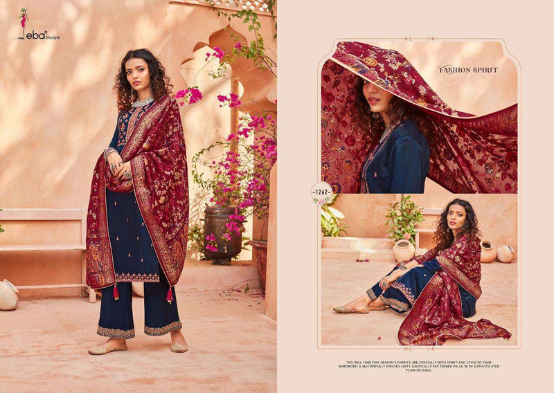 Zora By Eba Lifestyle Silk With Embroidery Work Fancy Casual Wear Pakistani Salwar Suits