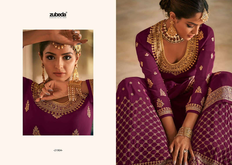 Zubeda Saiyara Georgette Designer Bridal Wear Salwar Kameez