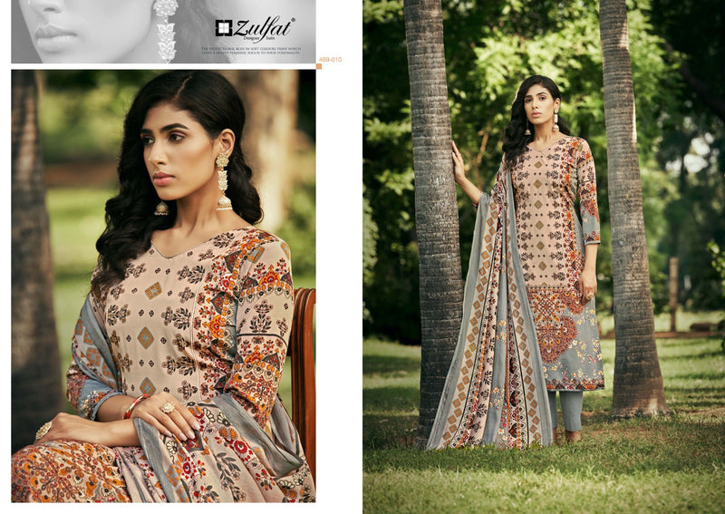 Zulfat Designer Suits Hayaat Pure Crepe Exclusive Digital Print Salwar Suit