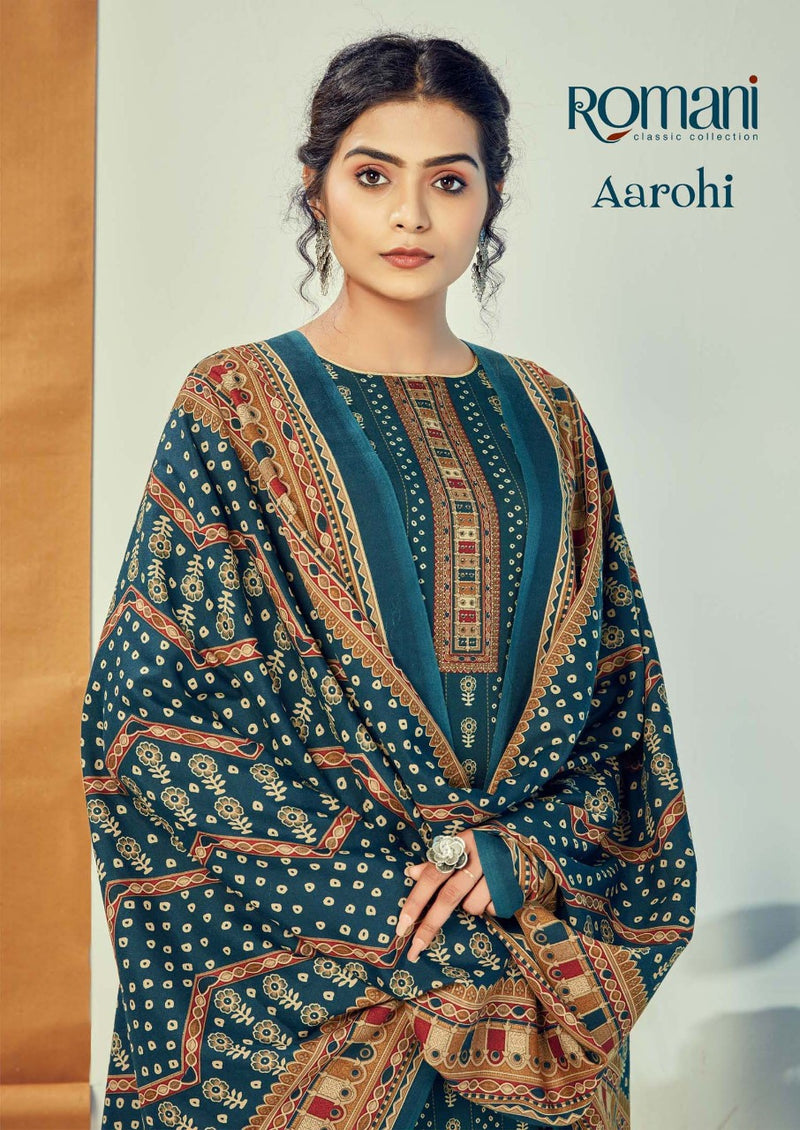 Zulfat Designer Suit Aarohi Pure Heavy Spun Digital Print Swaroski Work Salwar Kameez