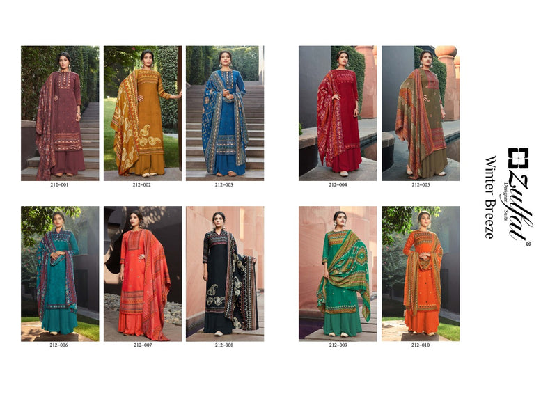 Zulfat Designer Suit Winter Breeze Vol 2 Pure Pashmina Digital Print Casual Wear Suit