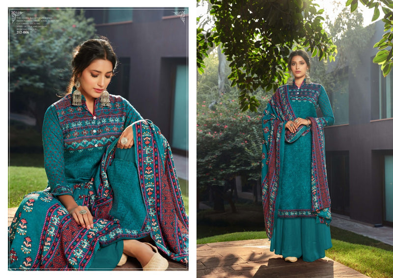 Zulfat Designer Suit Winter Breeze Vol 2 Pure Pashmina Digital Print Casual Wear Suit