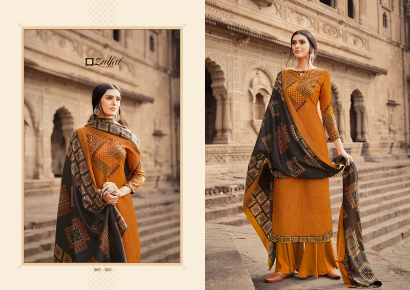 Zulfat Designer Suit Winter Shine Pure Pashmina Digital Print Winter Wear Suit