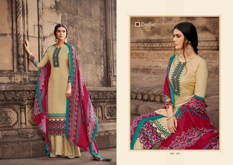 Zulfat Designer Suit Winter Shine Pure Pashmina Digital Print Winter Wear Suit