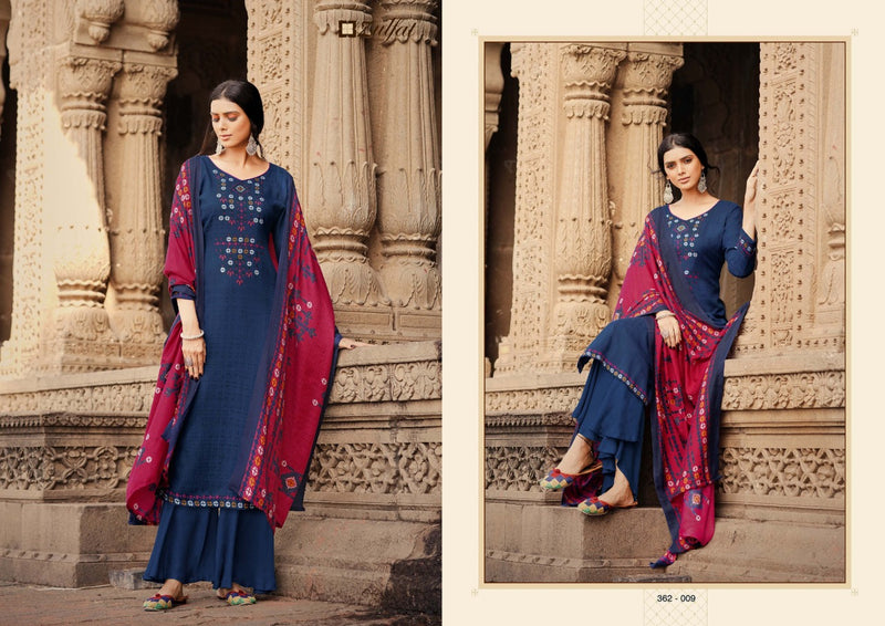 Zulfat Designer Suit Winter Shine Pure Pashmina Digital Print Winter Wear Suit