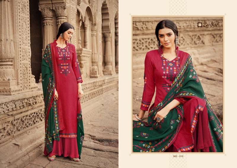 Zulfat Designer Suit Winter Shine Pure Pashmina Digital Print Winter Wear Suit